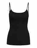 JDY Damen Top JDYAVA Singlet JRS NOOS, Black, S