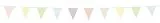Folat 22206 Wimpel Girlande flagen Pastell Wimpelkette – Dreamy Pastels – Polyester/Baumwolle – 6 Meter Wiederverwendbare deko Girlande bunt Geburtstag