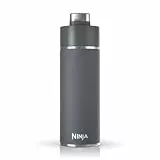 Ninja Dursti DW2401GY Reise-Wasserflasche, 680 ml, für kohlensäurehaltige kohlensäurehaltige Getränke, länger kalt und sprudelnd, Edelstahl, auslaufsicher, 24 Stunden kalt, spülmaschinenfest,