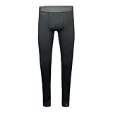 Schöffel Herren Merino Sport Pants Long M, temperaturregulierende Lange Unterhose, atmungsaktive Thermo Leggings in Wollqualität, anthrazit, S