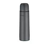 THERMOcafé by THERMOS TC BEVERAGE BOTTLE graphite grey mat 0,50l, Thermosflasche mit Becher aus Edelstahl, 12h heiß & 24h kalt, Auslaufsicher, für Schule, Unterwegs & Büro