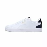 PUMA Unisex Shuffle Sneaker, White White-Peacoat Team Gold, 44 EU