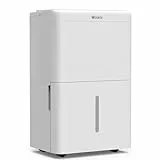 Woleix Luftentfeuchter elektrisch 20L, Entfeuchter elektrisch für Keller, Raumentfeuchter elektrisch 39dB für Räume bis zu 150m³/50m², mit Filter und 1M Ablaufschlauch, Timer, 10 J. Gar.