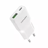 TOPADRE 20W USB C Ladegerät,USB C Netzteil Adapter Mehrfach für i-Phone 16/16 Pro/16 Pro Max/16 Plus/15 14 13 12 11 Pro Max X XS,Schnellladegerät Handy Stecker Charger Ladestecker Ladeadapter