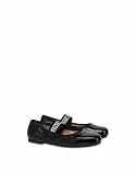 Love Moschino JA11071G1NII0000, Damen-Ballerinas, Schwarz, 40 EU, Schwarz, 40 EU
