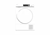 Sharp KD-NHA7S7PW21-DE Wärmepumpentrockner Frontlader, E, 7 kg, 15 Programme, 30 Min. Kurzprogramm, Schontrommel, LED-Innenbeleuchtung, Kindersicherung, Weiß