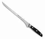 Arcos Tranchiermesser aus Edelstahl - Ideal für Schneiden von Schinken und Fleisch, Ergonomischer Griff aus Polyoxymethylen, Klinge 250 mm - Schwarz, Serie Manhattan