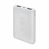 SBS Powerbank 5000 mAh Ultrakompaktes Schnellladegerät, externer Mini-Akku mit Zwei USB-Anschlüssen, Taschenformat und leicht für iPhone, Samsung, Xiaomi, Oppo, Huawei