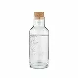 blomus Wasserkaraffe -HYDRA- | Glaskaraffe 1 Liter mit Korkdeckel | Wasserkrug Farbe Clear | 9B x 26H cm