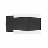 Smartwares Design-Außenwandleuchte Black Outdoor - 8 W - 440 lm - Warmweißes Licht - Auf-/Ab-Beleuchtung - Aluminium - IP44