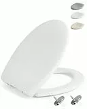 HySail Hochwertiger Toilettendeckel mit Absenkautomatik, Schnellverschluss und Hygienischer Oberfläche – Robust, Umweltfreundlich, Farbbeständig, in Mehreren Farben Erhältlich (Weiß, Oval)