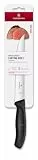 Victorinox Swiss Classic Tranchiermesser, 18 cm, Ergonomischer Griff, Schmale Klinge, Schwarz