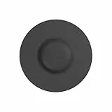 Villeroy & Boch - Manufacture Rock Pastateller 28 cm, Schiefer Optik, Teller Schwarz, Tief, für Pasta, Nudelteller, Suppenteller, Speiseteller, Essteller, Geschirr, Keramik, Premium Porzellan