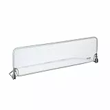 Safety 1st Extra Large Bed Rail 150 cm, Bettgitter Rausfallschutz, 18 Monate–5 Jahre, verstellbares Bettschutzgitter, Netzgewebe, automatische Sperre, einfach zu reinigen, Grau & Weiß