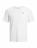 JJ Rebel Herren Jrebrebel Logo Tee Crew Neck Noos T-Shirt, Weiß, M EU