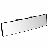 QWORK® Auto Rückspiegel, Panorama Innenspiegel zum Anklipsen, für Auto, SUV, Truck, 30 x 8 cm