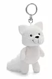 Schlüsselanhänger Polarfuchs Vanja 10cm weiß - Plüsch-Begleiter Kuscheltieranhänger mit Schlüsselring für Schlüsselband, Schlüsselbund & Schlüsselhalter