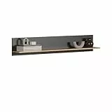 trendteam smart living - Esteban - Wandregal - Anthrazit/Evoke Eiche - Bücherleiste mit großzügiger Ablagefläche - (BxHxT) 150 x 25 x 18 cm