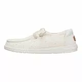 HEYDUDE Lildude Slip-On-Stretch-Jersey, leichte, bequeme Babyschuhe, einfach anzuziehen, elastische Schnürsenkel, Elfenbein, 41 EU