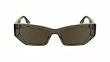 KARL LAGERFELD Unisex Adult Sunglasses KL6160S - Light Grey with Solid Brown Lens