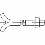 TOOLCRAFT TO-6855291 Steinschrauben M12 140mm DIN 529 Stahl verzinkt 25St.