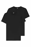 BOSS Herren Round Neck T-Shirt, 2er Pack Modern, Black, L