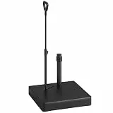 Outsunny Sonnenschirmständer bis 55 kg befüllbar Schirmständer mit Rollen, Griff Quadratisch Schirmhalter, Schirmgewicht, Ständer für Sonnenschirm Ø35/38/48 mm, für Balkon, Terasse, Garten, Schwarz