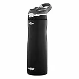 Contigo Ashland Chill Trinkflasche mit Strohhalm, große e Edelstahl Wasserflasche, Thermosflasche auslaufsicher, hält Getränke bis zu 24h kühl; für Sport, Fahrrad, Joggen, Wandern, 590 ml