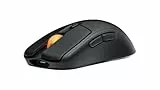 Fnatic BOLT Schwarz kabellose Gaming Maus – Pixart 3370 Sensor, 67g, WiFi & Bluetooth Akkulaufzeit 110–210 h, USB-C-Aufladung, Kailh GM 8.0-Schalter, 4 Profile 4 DPI-Stufen, reine PTFE-Skates, Windows