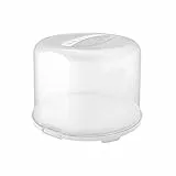 Rotho Fresh Tortenglocke XL, lebensmittelechter Kunststoff (PP) BPA-frei, weiss/transparent, (35.5 x 34.5 x 26.0 cm)