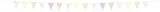 Folat 22205 Wimpel Girlande flagen Pastell Wimpelkette – Dreamy Pastels – 6 Meter Deko Girlande bunt Geburtstag