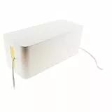 Zenitech - Kabelbox für Mehrfachsteckdosen - Weiß - Robuste Abdeckung zur Optimierung elektrischer Verbindungen - Stabiler Kunststoff - 30 cm Länge - Ideal für sicheren Hausgebrauch