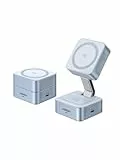 UGREEN MagFlow 2-in-1 MagSafe Ladegerät 25W, Qi2 zertifizierte magnetische Ladestation, 70° neigbar und reisefreundlich, für iPhone 16 Serie, AirPods und Pixel 10 Pro XL, mit 1m Kabel