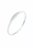 Elli DIAMONDS Ring Women Engagement with Diamond (0.07 ct) Bridal in 925 Sterling Silver