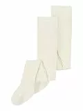 NAME IT Unisex Baby NKNPANTYHOSE Rib 2P NOOS Strumpfhose, Undurchsichtige, White Alyssum, 74/80
