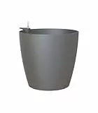 ARTEVASI San Remo Übertopf, matt, mit Selbstbewässerungssystem, 30 cm, anthrazit