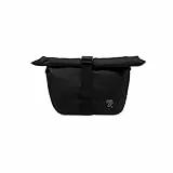 FUCHS & REBELL® Crossbody Tasche Luca - Durchdacht & Nachhaltig – 3-Punkt-Gurt-System für Stabilität, robuste Magnetschnallen, viele Fächer & Flexibles Volumen (4,5-8L) – Wasserabweisend (Schwarz)