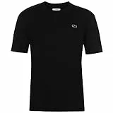 Lacoste Herren T-Shirt Rundhals TH2038, Männer Basic Tshirt,Tee,Regular Fit,Schwarz,5 (L)