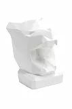 NEUSTEIN Panther Taschentuchbox Taschentuchspender Panther-Kopf weiß Design Figur Taschentuchhalter für Küche, Bad, Esszimmer und Schlafzimmer 21 x 23 x 30cm stabil schwer