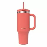 Contigo Streeterville Thermosflasche 1200 ml mit Henkel und Strohhalm | Isolierte Thermo-Trinkflasche aus Edelstahl mit Deckel | Kühlt 29 Stunden | Reisebecher | Thermobecher | BPA-frei