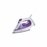 Braun TexStyle 1 V-Dampfbügeleisen mit SuperCeramic-Beschichtung, leichtes und schnelles Bügeln, schnelles Aufwärmen, Eco-Modus, einfache Befüllung 220 ml, 2000 W, SI 1080 VI, Weiß, Violett