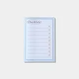 Odernichtoderdoch Sticky Notes 'Checkliste' - Haftnotizen für deine Notizen und To Do´s, passend zum Lehrerkalender, selbstklebend
