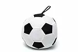 HEITMANN DECO Türstopper Fußball – rutschfester Stoff-Türstopper mit Granulat-Füllung – ideal für Kinderzimmer, Flur, Wohnzimmer – Deko für Fußballfans - ca. 18 cm / 1kg