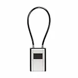 ABUS KeyGarage 797 FLEX - Schlüsselkasten mit Zahlencode und Kabel zur flexiblen Befestigung - zum Aufbewahren von Schlüsseln und kleinen Wertgegenständen – schwarz-silber