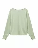 someday Damen Sweatshirt | Sweater UTIBBY aus weichem Viskose Mix Pale Jade, 40