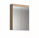 trendteam smart living - Amanda - Spiegelschrank - Eiche - moderner Badspiegel mit 3 Fächern - (BxHxT) 60 x 77 x 17 cm - 2 Einlegeböden - Kratzfest
