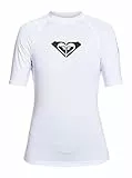 Roxy Whole Hearted - Kurzärmliger Rashguard mit UPF 50 für Frauen Weiß