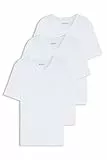 HUGO BOSS Herren T-Shirt Vn 3p Co T-Shirt, White 100,M
