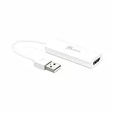 j5create USB A zu HDMI Display Adapter - USB 2.0 zu HDMI 1080P Kabel Konverter Adapter für Windows Laptop, PC (JUA195)