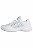 adidas Damen Gamecourt 2.0 Tennis Shoes Tennisschuhe, Silver Metallic/Cloud White, 36 2/3 EU
